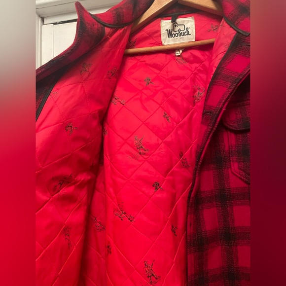 Woolrich Red and Black Wool Jacket - Picture 2 of 6